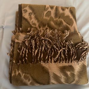 Women’s Acrylic Shawl Brown/Beige
